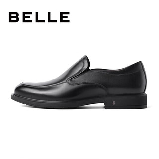 百丽男鞋舒适真皮正装鞋新款圆头套脚商务皮鞋B3GK7CM1【预售】   (260mm)