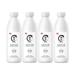 光明 如实0添加酸奶原味950g*4瓶