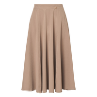 珂莱蒂尔2025夏季新款高腰A字半身裙女通勤优雅飘逸中长款半裙