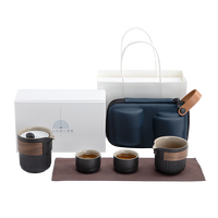 南山先生 茶具套装日式便携茶具陶瓷功夫茶具快客杯枯山水车载茶具