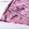 Londee/龙笛新中式修身高端丝绒烧花优雅气质旗袍中长裙女3T21299