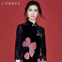 Londee/龙笛蕾丝高端礼服显瘦气质桑蚕丝连衣裙女日常长裙9S26650