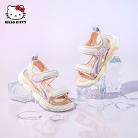 凯蒂猫 Hello Kitty 童鞋女童凉鞋2025夏季儿童运动凉鞋女孩露趾鞋 粉紫 28码