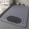 米良品 浴室带吸盘按摩防滑地垫 60*90cm