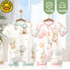 G.DUCKKIDS小黄鸭连体衣婴儿衣服夏季新生儿纯棉薄款空调服7A男女宝宝 粉色小兔 59cm 59