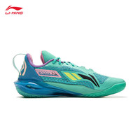 李宁（LI-NING）篮球鞋闪击11低帮男鞋2025轻量高回弹男士鞋子运动鞋 鹦鹉绿-4 42