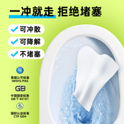 小植家 纯水湿厕纸家庭装厕纸湿巾男女通用厕所纸巾不堵马桶 加量款 80片*6包
