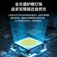 绿源 无影全光谱 儿童护眼灯 【甄选版】一键开关全光谱,上下发光【甄选版】触屏无极调光全光谱,【护眼光Ra≥97】黑色90cm-三色变光96w 10㎡-15㎡