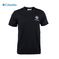 Columbia哥伦比亚T恤男25年春季户外吸湿干爽透气运动舒适速干短袖AE0960 012 M