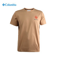 Columbia哥伦比亚T恤男25年春季户外吸湿干爽透气运动舒适速干短袖AE0960 262 XL