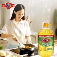 多力压榨玉米油非转基因食用油 臻选玉米油5.17L*2瓶(赠盐*2）