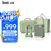点音 双麦克风家庭ktv音响套装手提便携户外k歌蓝牙小音箱迷你家用带无线话筒男生日礼物东方青鸾