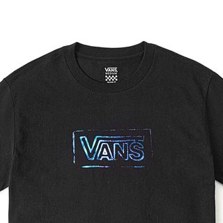 VANS范斯女装短袖Tee SS运动训练上衣跑步T恤 黑色 M