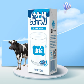 山花 纯牛奶250ml*16盒