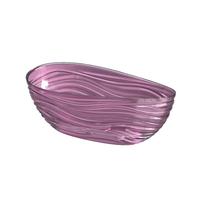 奥享水波纹独立式浴缸酒店家用浴盆透明彩色水晶异形浴池浴盆