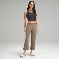 lululemon丨Logo Charm 女士前胸系带设计罗纹背心 LW1EUBS 石墨灰 线上专售 S /6