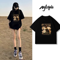  MJ STYLE 纯棉 女士短袖T恤