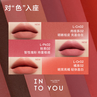 INTO YOU哑光口红秀面丝绒顺滑党口红春夏闺蜜平价显色 L- Pk01 粉系01