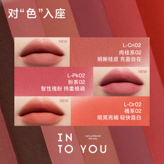 INTO YOU哑光口红秀面丝绒顺滑党口红春夏闺蜜平价显色 L- Pk01 粉系01