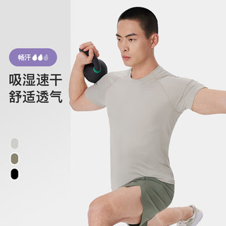 Keep男子运动短袖T恤吸湿轻薄圆领训练健身跑步宽松上衣夏
