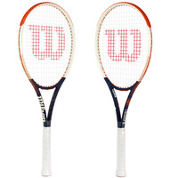 威尔胜（Wilson）网球拍合金一体2025年法网涂装成人男女款初学进阶训练网拍 25年新款法网白蓝298克1687