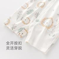 男女宝宝短袖连体衣夏季薄款新生儿衣服婴儿夏装哈衣爬服纯棉睡衣