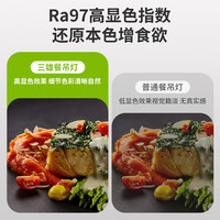 三雄极光led吊线吊灯客厅灯现代餐厅灯 锦鲤 36W 4000K 白色