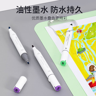 辉柏嘉（Faber-castell）马克笔双头马克笔 彩笔 彩色笔 画笔套装美术画画 单色黄色系45 553622