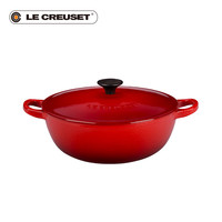 LE CREUSET 酷彩 珐琅铸铁深烧锅煎炒炸26cm4.1L大号
