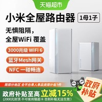 小米 Xiaomi 子母路由器全屋路由套装wifi6无线千兆高速
