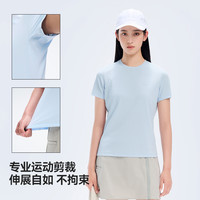 伯希和户外速干T恤女弹力透气运动短袖打底修身显瘦休闲半袖 【女款】漫暮黑 | 舒适亲肤 M