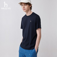 HAZZYS/哈吉斯 纯色 男士短袖T恤
