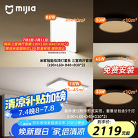 米家 MIJIA 吸顶灯 三室两厅 L90+L60+D40+D30*2