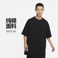 NIKE 耐克 男子T恤AS M NSW CIRCA FT SS TOP运动服DX0188-010 黑色 L码
