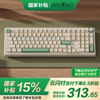 JAMES DONKEY 贱驴RS2 4.0机械键盘 三模无线键盘 奶绿-凯华果酱冰淇淋轴 RGB 三模 凯华 99键
