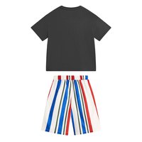 MQD童装男童夏季圆领套装 深灰 130 cm