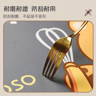季象卡通厨房地垫防滑防水防油吸水垫家用可擦免洗加厚长条入户门脚垫 GZN-Y厨艺动物-烘培熊 100/平/不退不换/