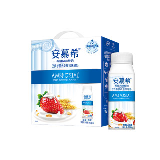 安慕希 希腊风味草莓燕麦酸奶200g*10瓶