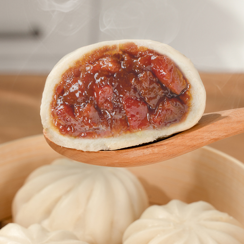 合口味 鲜汁肉包青菜包豆沙包小笼包馒头 方便食品
