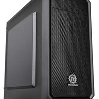 Thermaltake Versa H15 Micro ATX 迷你塔式电脑机箱,带一个 120 毫米后风扇预装 CA-1D4-00S1NN-A0