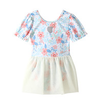 回力儿童泳衣女童2025女孩连体3岁可爱中小童宝宝温泉游泳衣