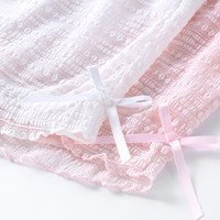 多妙屋女童裤内裤2合1夏季薄款防走光家居儿童四角平角打底裤保险裤 黑色【2合1 内裤裤】 150 cm 适合身高145-155cm