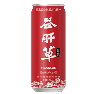 苗姑娘益肝草凉茶饮料贵州宿醉水无添加草本植物饮料无糖养生茶 330ml*6罐