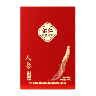 汇仁长白山整支人参5年足龄古法晾晒送礼佳品营养补品送长辈泡酒 人参（约）