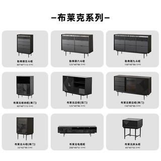 轻奢都市实木餐边柜客厅靠墙柜子储物柜茶水柜现代复古收纳柜边柜