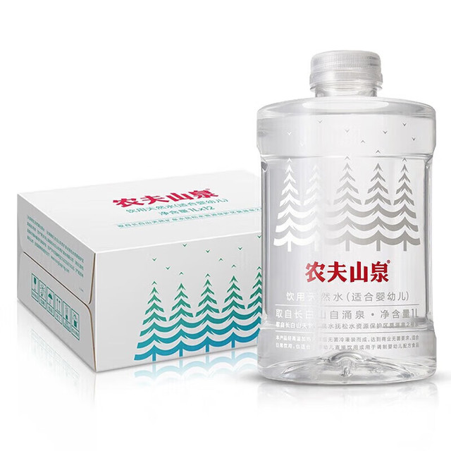 农夫山泉 NONGFU SPRING 宝宝水 1L*12瓶