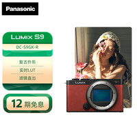 松下 Panasonic LUMIX S9 全画幅 微单相机 非凡深红 单机身