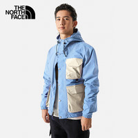 THE NORTH FACE 北面 冲锋衣男户外舒适防风单层夹克外套7W7F 蓝色/QEO L