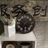丽声 RHYTHM 简约家用挂钟 2025年新款 静音免打孔