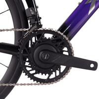 喜德盛（xds）喜德盛ad500电变公路车喜德盛公路车公路自行车成人弯把破风单车 2025款|紫/拉丝银 700Cx450mm|身高155-165cm